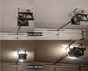 old vs new opener Garage Door Repair in Burnaby, BC (installation and service) 1