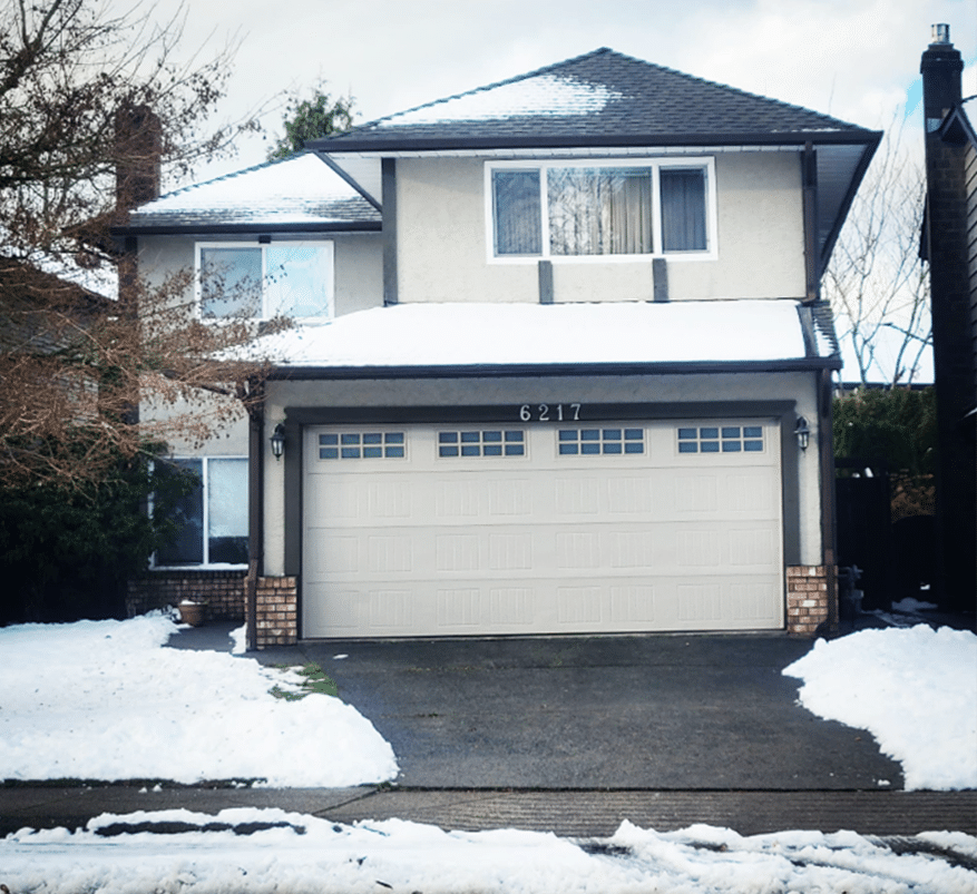 Garage Door in Winter