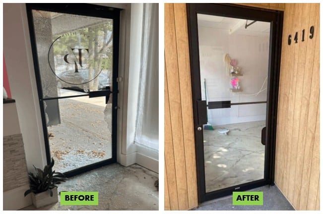 Before & After - Glass Replacement