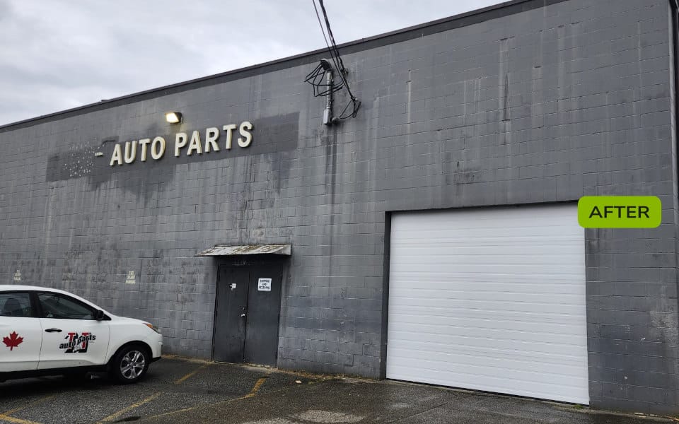Express Door Repairs before and after Commercial Garage Door 3 after v1 Gallery 7