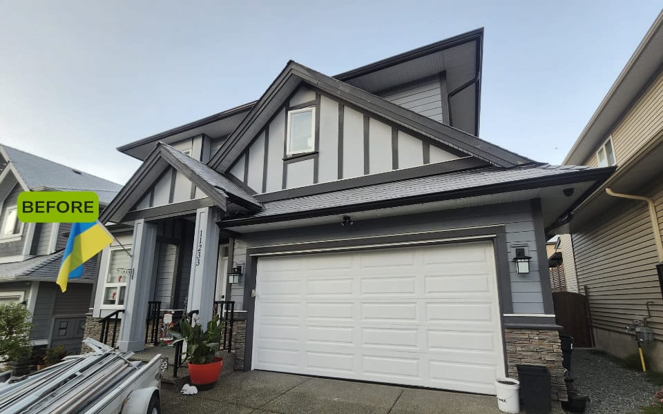 Express Door Repairs before and after Residential Garage Door 1 before v1 Residential Garage Door 7