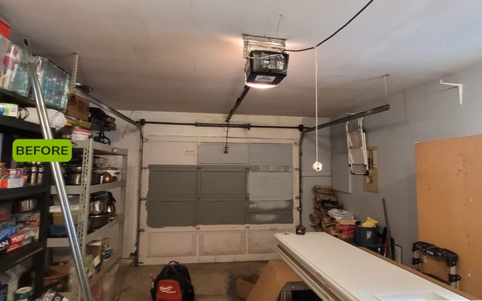 Express Door Repairs before and after Residential Garage Door 3 before v1 Gallery 33